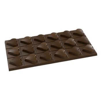 Implast 98g Heart Bar Polycarbonate Chocolate Mould
